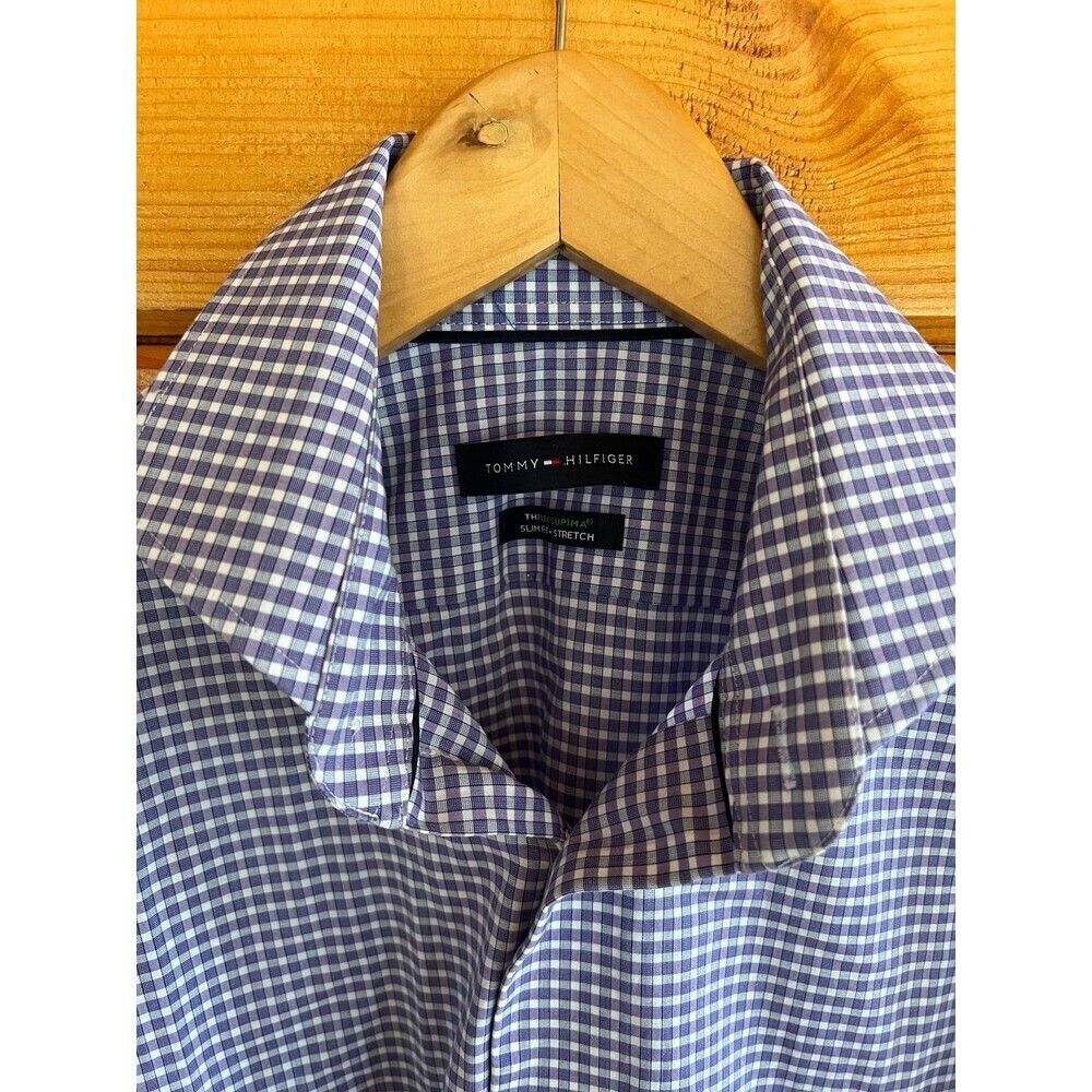 Tommy Hilfiger Flex Classic Fit Spread Collar Dress Shirt 15 34/35